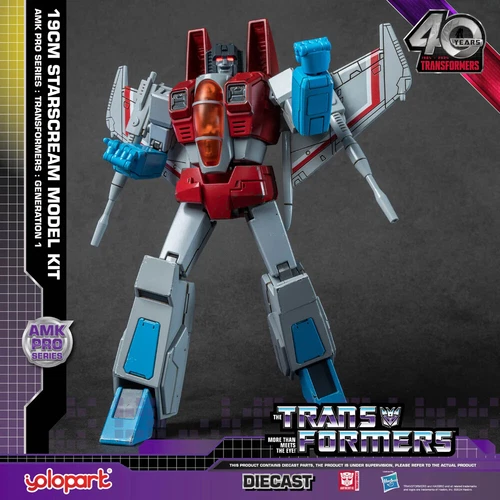 [In Stock] Yolopark Transformers Amk Pro G1 Starscream 19cm Diecast Model Kit - Picture 17 of 23
