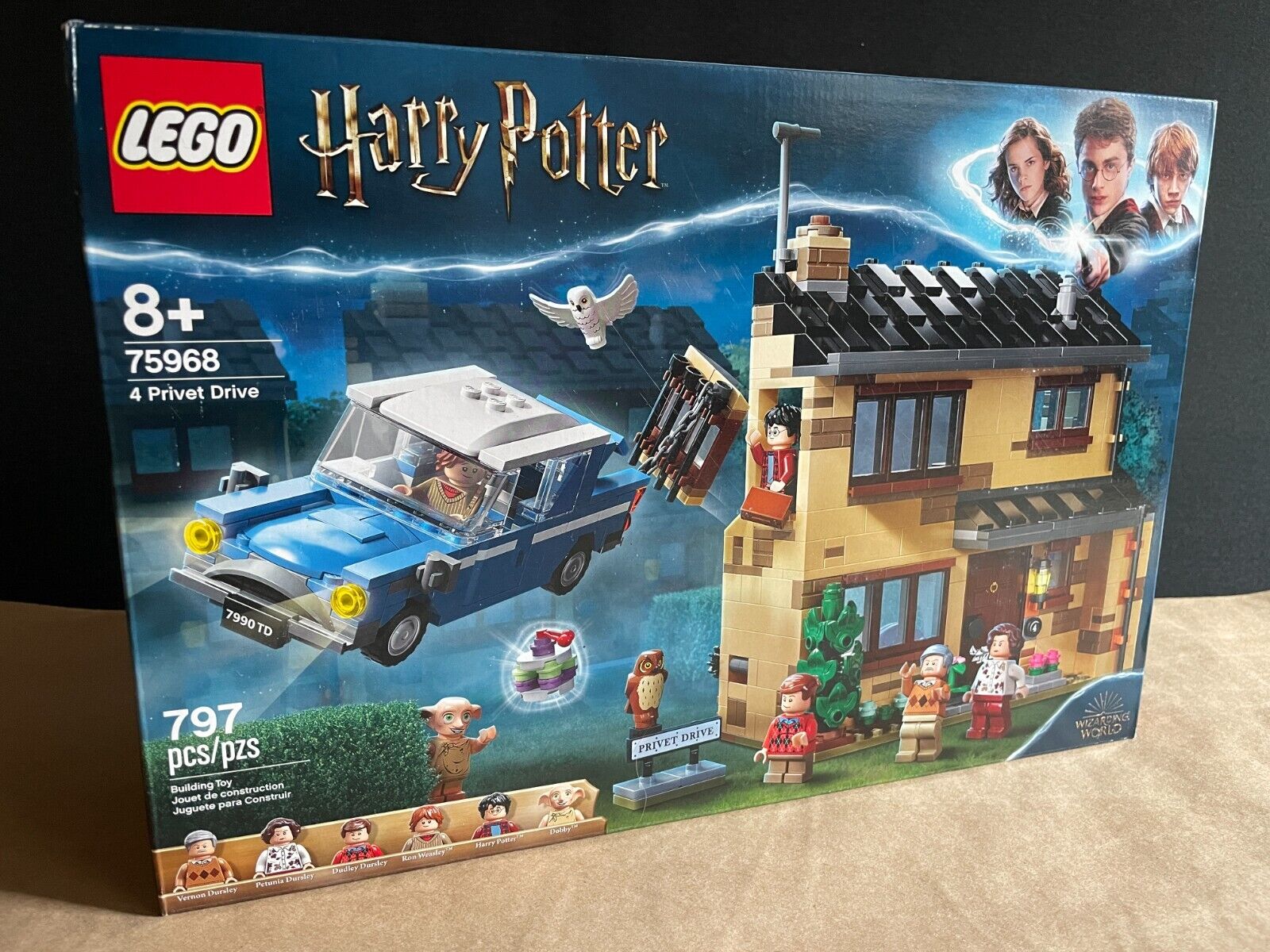 LEGO Harry Potter 4 Privet Drive 75968 House and Ford Anglia Flying Car  Toy, Wizarding World Gifts for Kids, Girls & Boys with Harry Potter, Ron