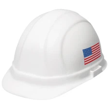 Delta Plus Safety Omega II Cap Style Hard Hat, 6-Point Mega Ratchet Suspension, 