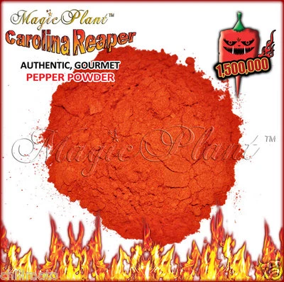 MAGIC PLANT FARMS Carolina Reaper Pepper Powder - Non-GMO Reaper World's Hottest Pepper (6 sizes)