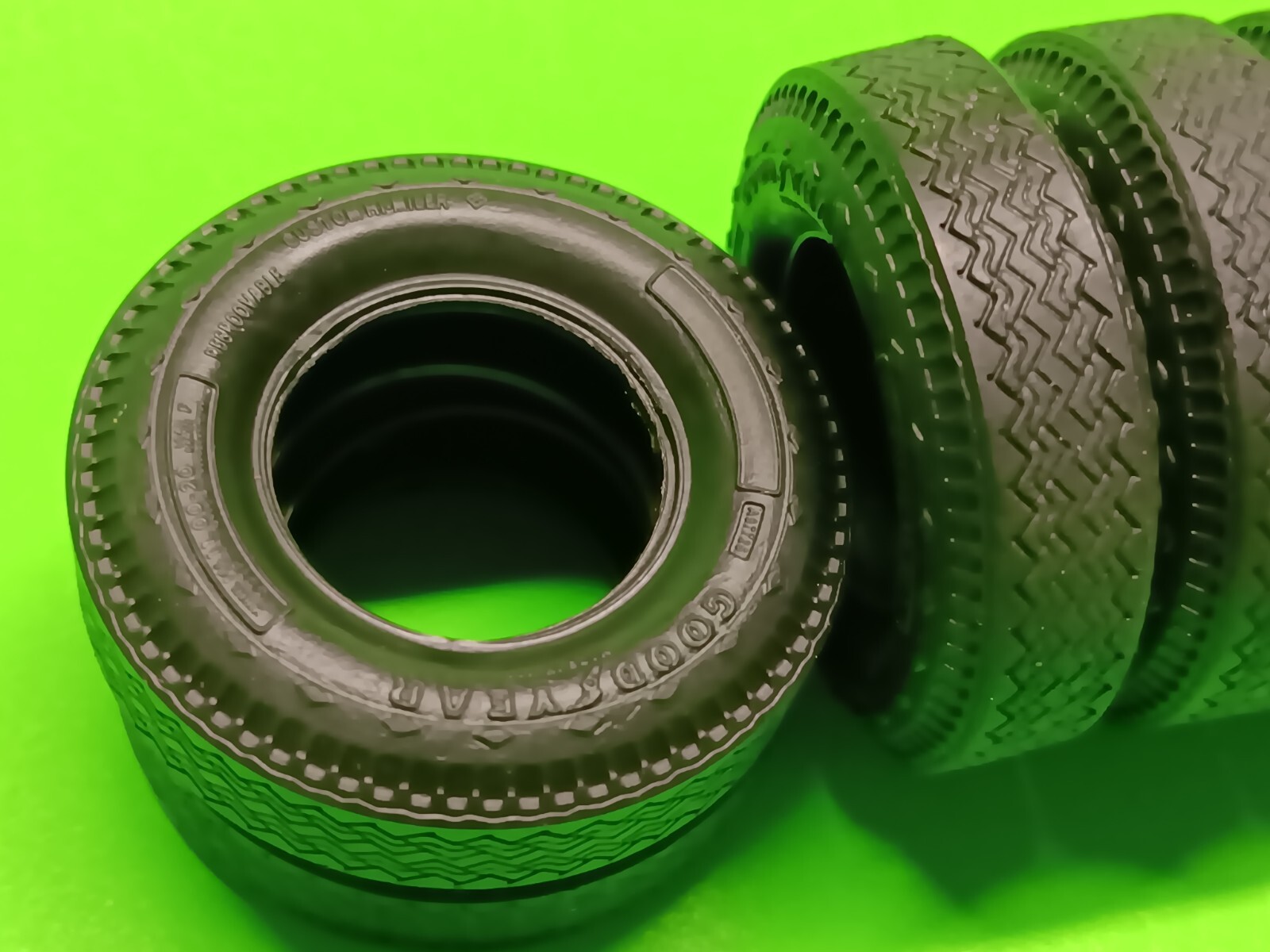 Dayton Wheels Rim Goodyear Custom Hi-Miler 1/25 Fruehauf Van Trailer AMT