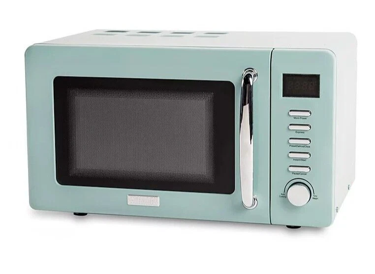 Haden Cotswold Sage Green Microwave 20L Kitchen Appliance 800W