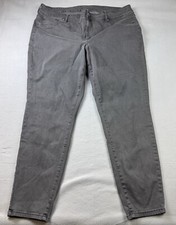 Maurice’s Women’s Jeans Size 24w REG Gray Stretch Tapered Pants
