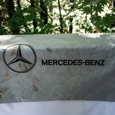 MERCEDES BENZ Rare Vintage 1980's Gray Black Drawstring Duffle Bag 13.5"L x 17"W