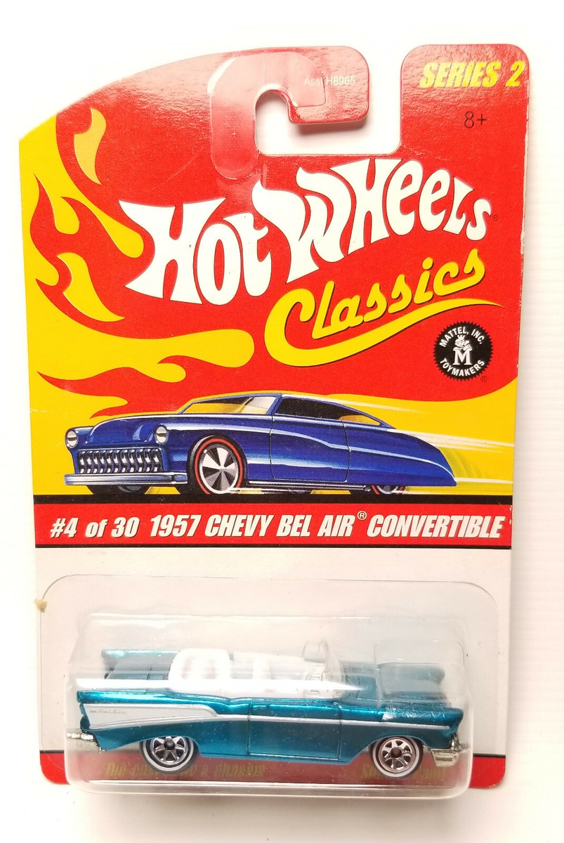 Hot Wheels Classics Series 2 1957 Bel Air Convertible blue 4/30 | eBay