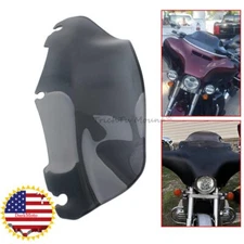 9" Grey Wave Windscreen Windshield For Harley Touring Electra Street Glide 14-24