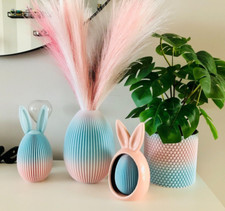 Set pasquale Uova di Pasqua Vasi fiori finti - Materiale PLA Ecologico Stampa 3D