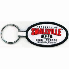 Property of Smallville High School Logo Embroidered Key Fob Key Chain NEW UNUSED