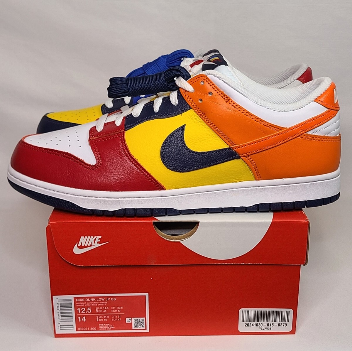 Nike Dunk Low CO.JP What The Dunk | Mens Size 12.5 | Navy Red Grey