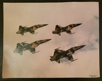VINTAGE F-5 TIGER CHINESE FIGHTER NORTHROP GRUMMAN MARKETING POSTER PRINT '81