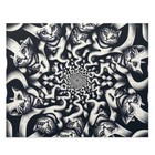 Puzzle (120, 252, 500 Teile) Optische Täuschung Katzen Haustierliebhaber Hipster Psychedelisch
