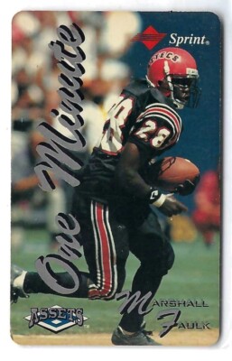 1995 Classic Assets One Minute Phone Card Marshall Faulk