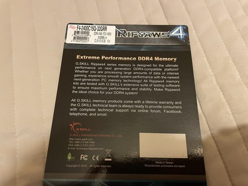 32GB G.Skill Ripjaws 4 DDR4 2400MHz Quad kit x4 8GB - Picture 8 of 8