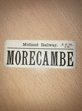 M R.   Luggage. Label,   (.  Morecambe.    )