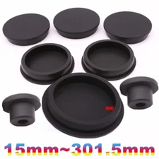 Round Silicone Rubber Hole Plugs Blanking End Caps Seals Bungs Tube 15mm~301.5mm