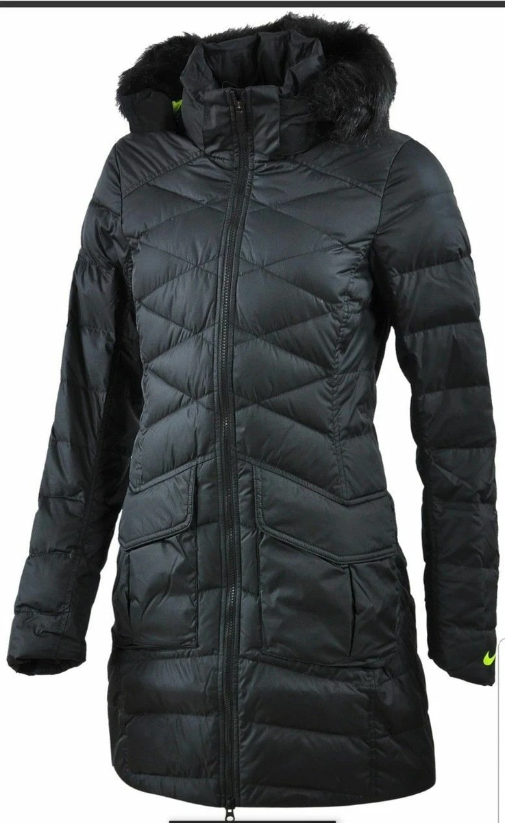 Women s Nike Alliance 550 75 Down jacket parka black color size XS NEW