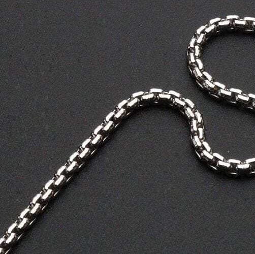 925 Sterling Silver 2.5mm Solid Round Box Chain Necklace 24