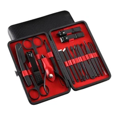 18PCS Manicure Set Pedicure Tools and Nail Clippers Professional Stainless Steel