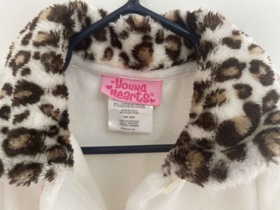 Linda chaqueta abotonada de gato y flor bordada Young Hearts para bebé niña marfil 18 M Foto 4 de 4