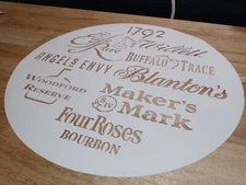(OPEN) AIRBRUSH STENCIL 4 BARREL Many Versions whiskey Bourbon Barrel 4Barrreel4