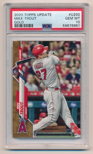 Mike Trout [Gold] #U-292 2020 Topps Update card