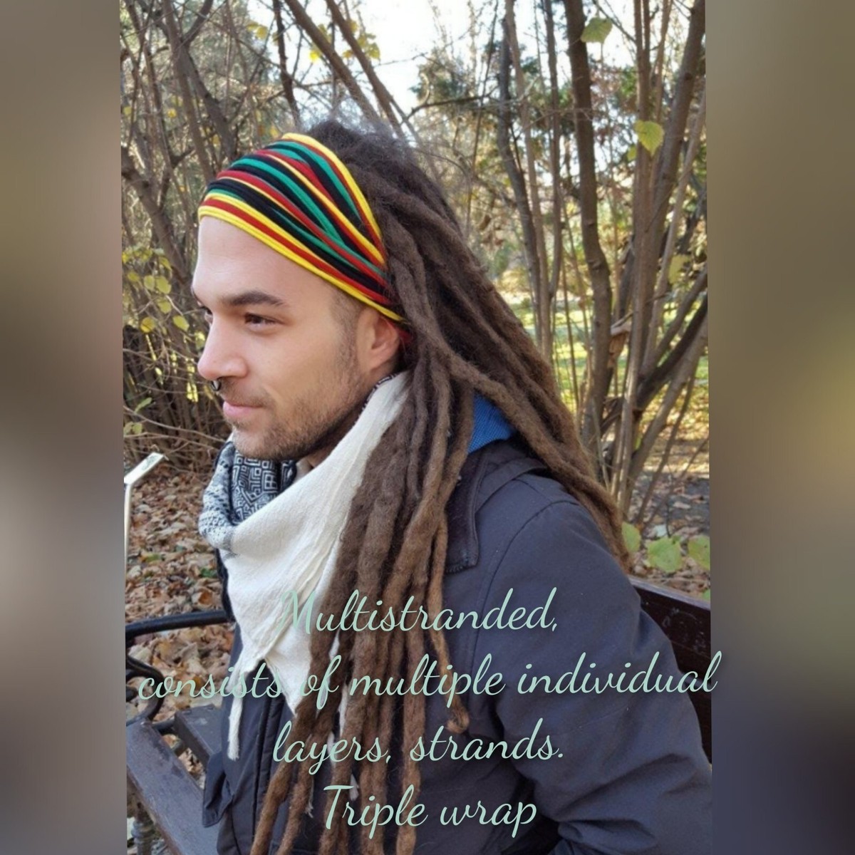 Head Wrap Dreadlocks With Headband Spandex Dread Head Wraps