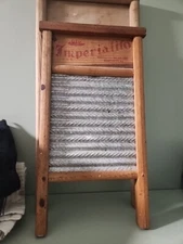 Imperialito Washboard. Tin And Wood