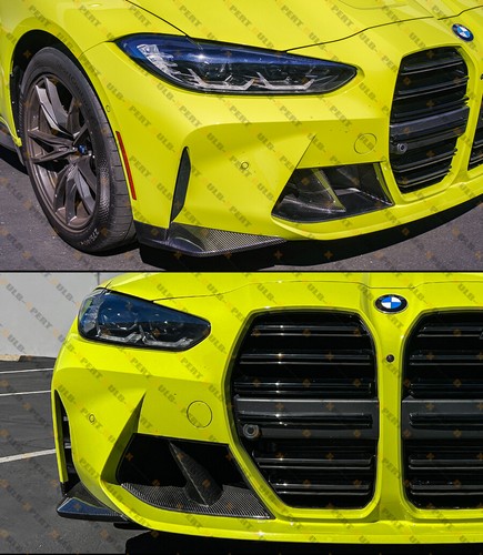 WET CARBON FIBER FRONT BUMPER AIR DUCT REPLACEMENT FOR 2021-25 BMW G80 G82 M3 M4 - Picture 6 of 7