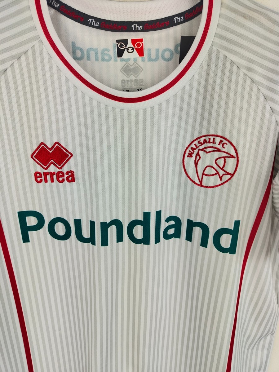 Walsall FC Football Away Shirt 2022-2023 (XS) Errea Jersey UK