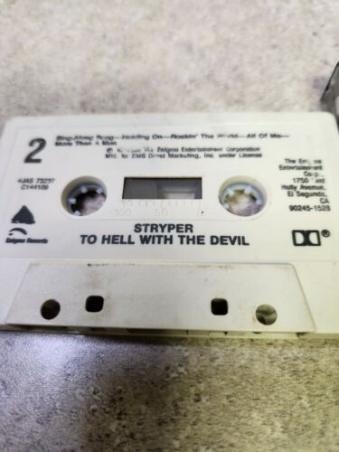 Stryper To Hell With The Devil Cassette 1986 Christian Heavy Metal Enigma Record - Picture 2 of 2