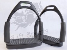 5 INCH HORSE RIDING SAFETY STIRRUPS FLEXIBLE BENDY IRON STAINLESS STEEL SADDLE