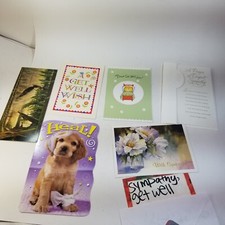 Vintage Greeting Cards Lot of Get Well Sympathy Prayer