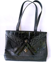 Gitano Faux Crocodile Tote Very Nice 15x10x3