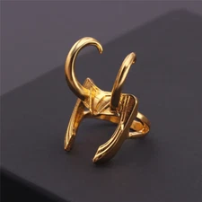Loki Helmet Ring Band Movies Jewelry Marvel Comics Legends Thor Superhero