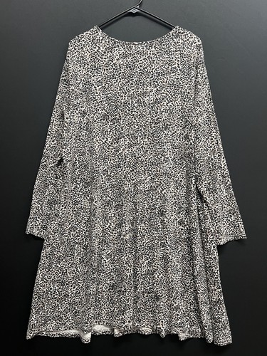 Old navy Dress Size 2X Shift Sheath Long animal print Sleeve Stretch NWT - Picture 7 of 10