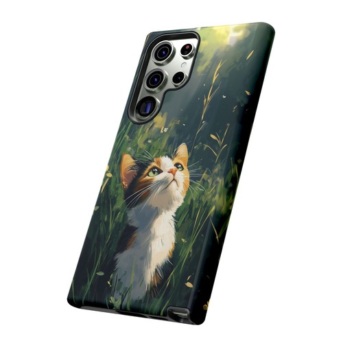 Calico Kitty Cat Grass Field - Phone Ink Cover Case for iPhone, Galaxy, Pixel - 第 243/281 張圖片