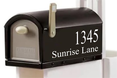 Personalized Mailbox Numbers Vinyl Decals / Stickers - - Picture 3 of 5