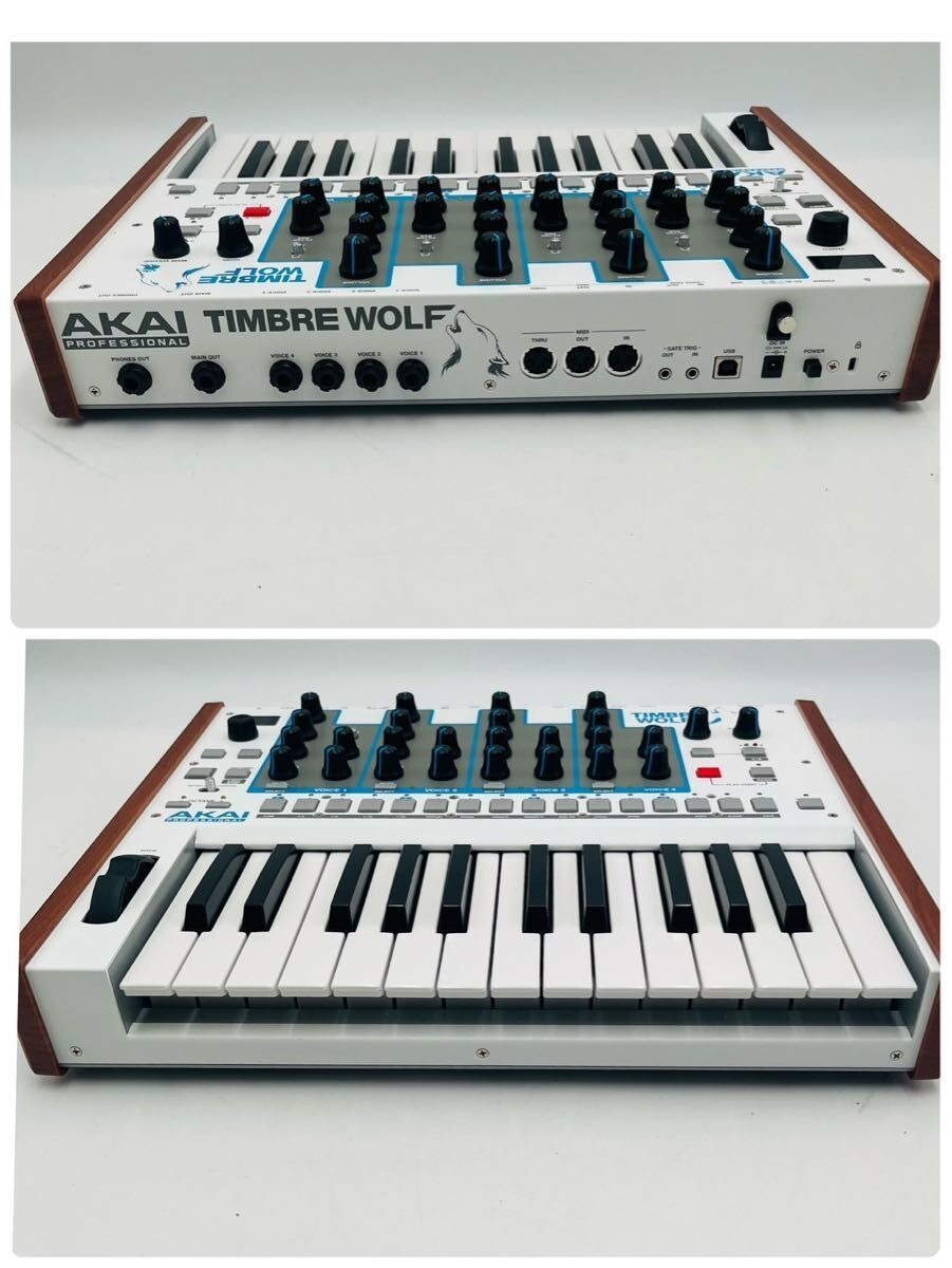 【希少】 AKAI アカイ TIMBRE WOLF シンセサイザー 37鍵盤 AKAI Timbre Wolf 37-Key Analog Synthesizer Rare Discontinued