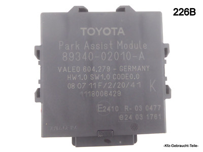 Toyota Auris E15 1.33 Steuergerät PDC Parkhilfe 89340-02010-A