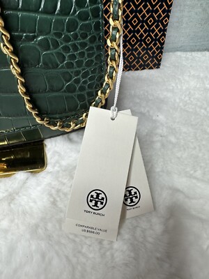 NWT Tory Burch Britten Embossed Convertible Crossbody In Norwood 558 eBay