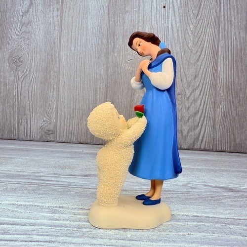 Department 56 Disney Princess Snowbabies "A Rose For Belle" Figurine statue - Picture 8 of 16