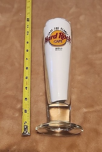 NEW Hard Rock Cafe Maui Hawaii Souvenir Tall Footed Pilsner Beer Glass - Picture 3 of 3