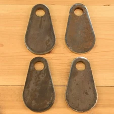 AR500 1/4" Steel Shooting Targets 2" Teardrops Set Of FOUR