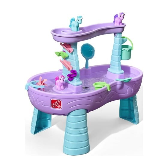 Step2 Rain Showers Unicorns Water Table, Kids Girl Outdoor Play Activity Toys