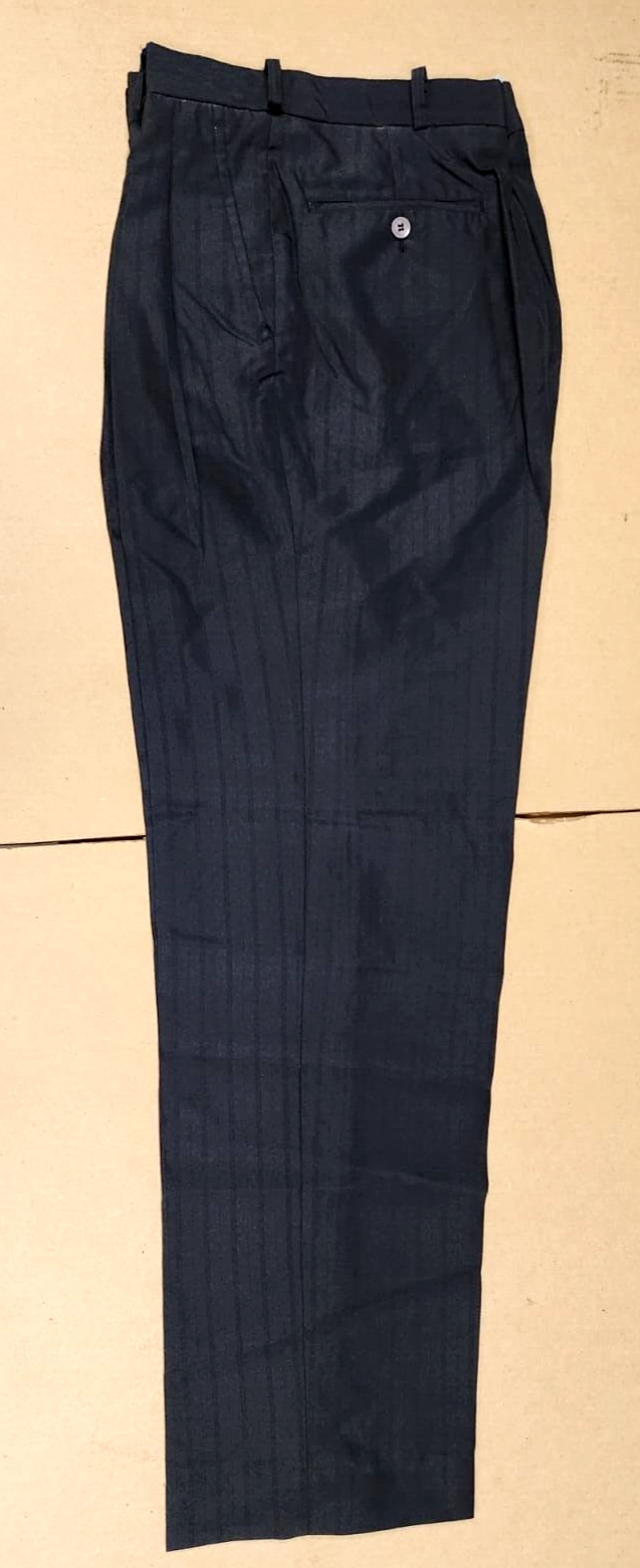 Galaxy By Harvic Men's Texturized Dress Slacks Striped Black ~ Size 36 x 32