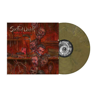 SIX FEET UNDER - Killing For Revenge - Vinyl-LP - khaki brown marbled Vinyl