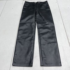 Wilfred Melina Black Faux Leather Pants Women’s Size 6