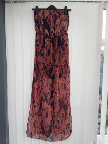 New Look Multi Coloured Strapless Maxi 