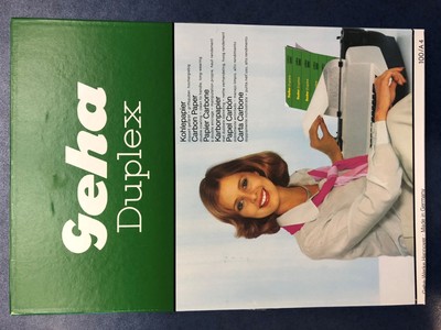 Geha 100 Blatt Geha Duplex Kohlerpapier, doppel gefärbt, griffsauber (Restposte