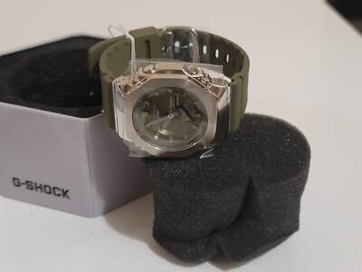 Casio G-Shock GM-S2100-3A 46mm Stainless Steel Case Green